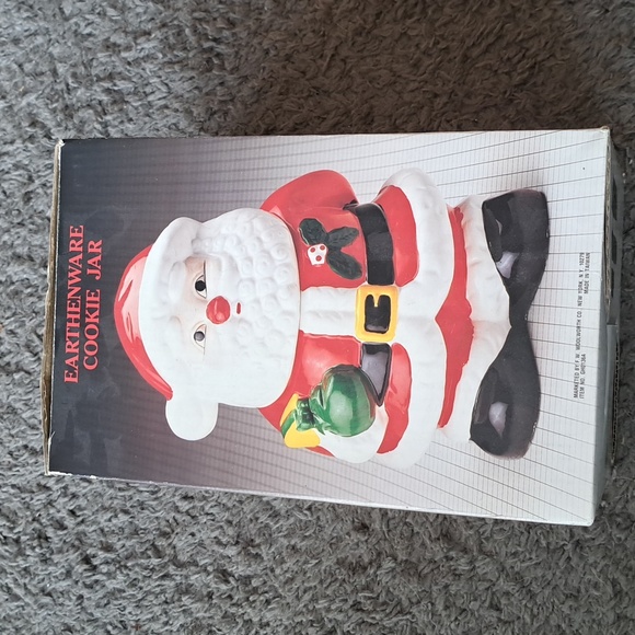 None Other - NIB Christmas Santa cookie jar